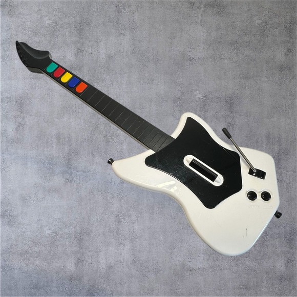 RedOctane Other - RedOctane Guitar Hero Wireless Guitar PS2 White Untested 95025